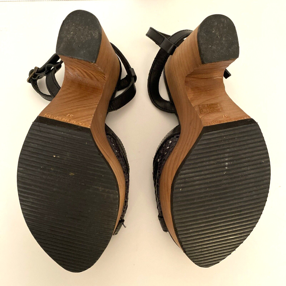 Free People Black and Brown Platform Sandals - Picture 8 of 8